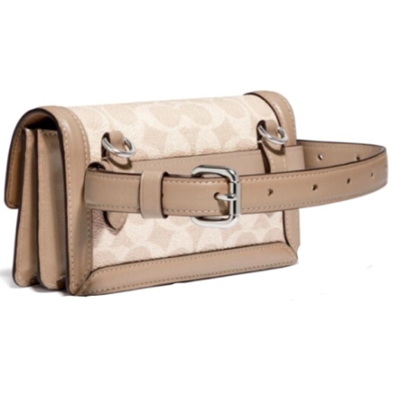 Coach Riley Convertible 3-way Belt Bag in Signature Canvas/Leather - Picture 4 of 14